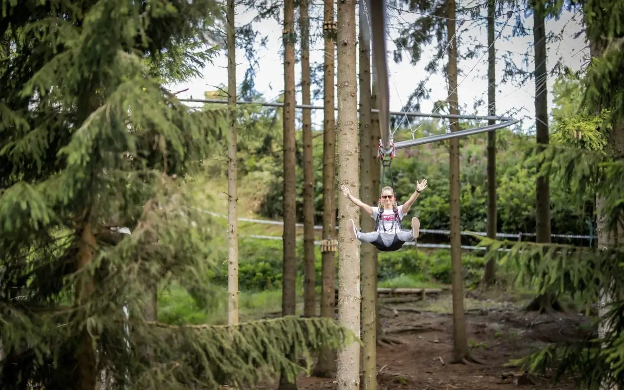 Familienausflug zur Fly-Line Winterberg am Erlebnisberg Kappe